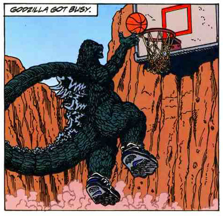 godzilla vs. charles barkley comic