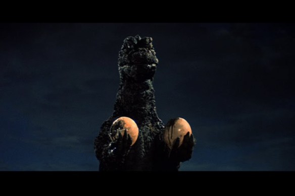 godzilla holding hedorah eye/balls