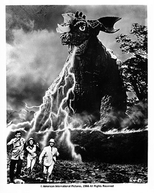 Also there's this if you weren't sure. Fun fact: Baragon cannot and does not breathe electricity, but there are multiple promo images like this that depict it.  