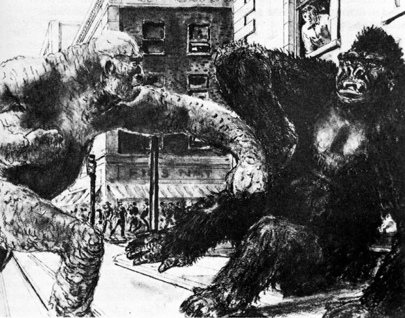 King Kong vs. Frankenstein concept art. I'm still butthurt that this movie doesn't exist.