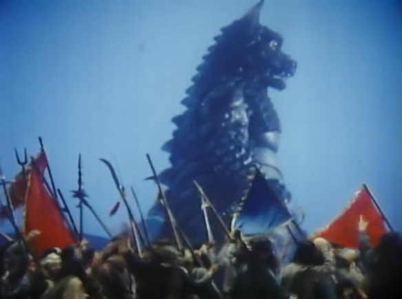 "That's right men, follow the rear-projection monster!"