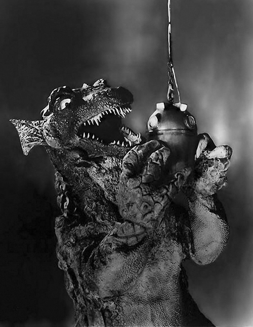 It's like the shark cage in Jaws, but 14 years earlier and way fuckin' crazier.