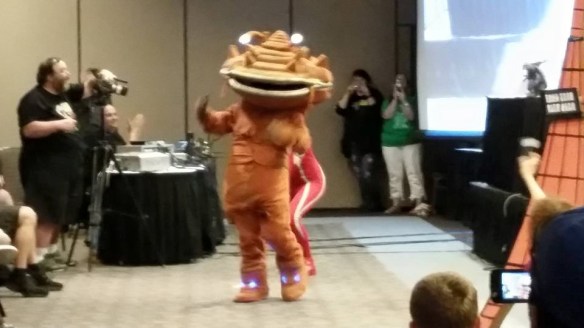 Kanegon! He's some kind of like greed/baller monster with a clam head. I need to watch more Ultraman.