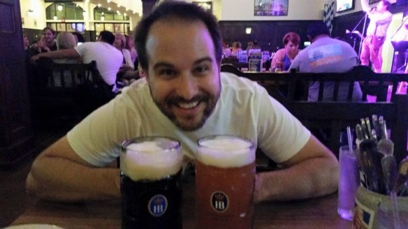 A.K.A. drink kaiju-sized beers at Hofbrahaus.