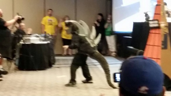 This kid was 1998 Godzilla, and everyone resisted the urge to throw fruits and vegetables at him!