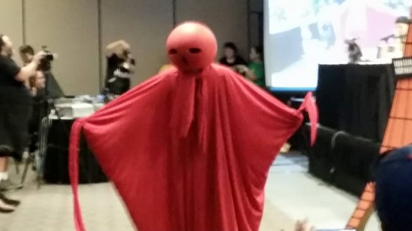 This is Nova, another Ultraman monster. This suit's pretty close to screen-accurate, too.