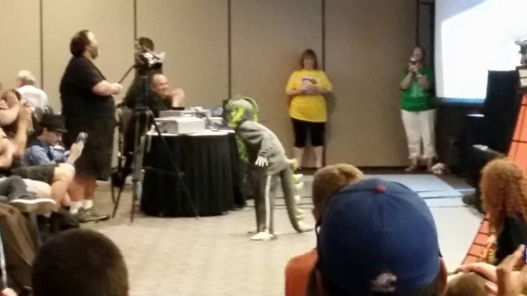 Here's a Godzilla roaring his ass off.