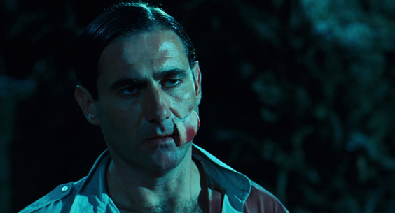 Pan's Labyrinth is awesome because in a movie full of towering, gnarled fawns and eyeless, child-eating C.H.U.Ds, the most terrifying monster is the protagonist's dead-eyed thug of a father. Two words: BOTTLE SCENE :(