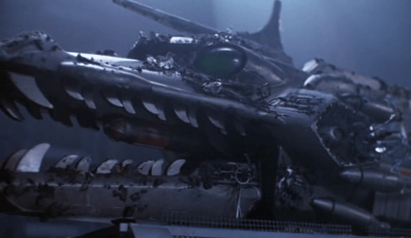 It helps prevent any confusion for the viewers: we all know 1992 B.C. was just lousy with gigantic robo-dragons.